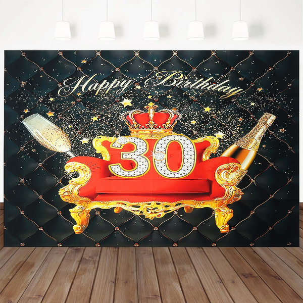 30/40/50th Birthday Party Photography Backdrop Photo Background Decoration Prop 