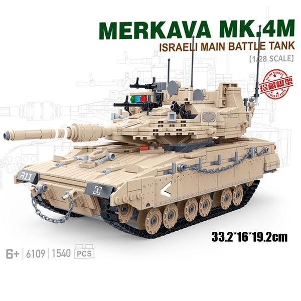 Tank Merkava Mk.4  Israel tank  Bronze collectible miniature model Figurine Toy 