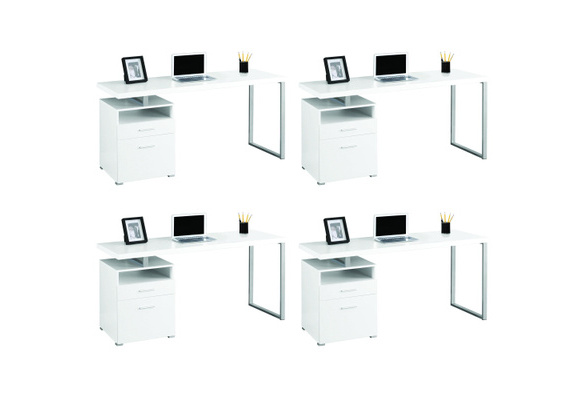 Monarch Specialties 60 in. Computer Desk, White