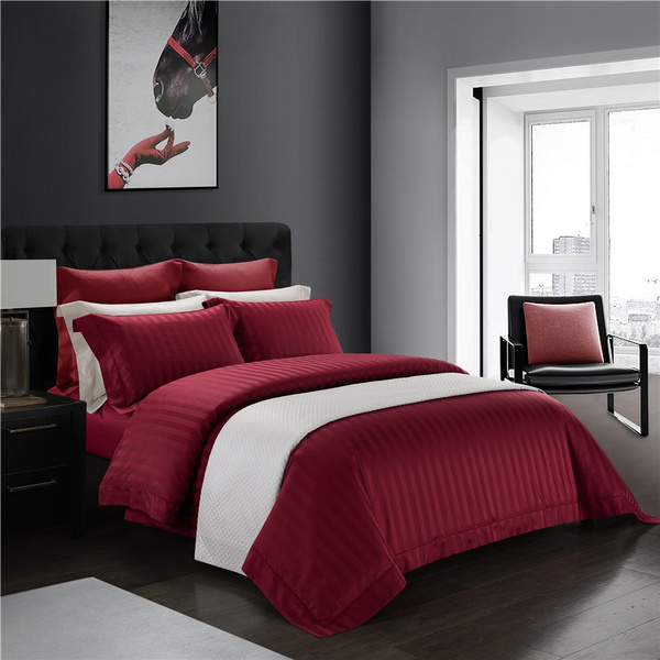 Egyptian Cotton Soft Bed Linen, King Size Bed Set Quilt