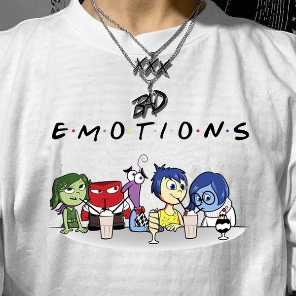 EMOTIONS Printed T-Shirt Unisex Tumblr Grunge Tee Cute Summer Tops