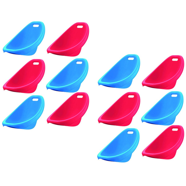 American Plastic Toys APT-13150-6PK Scoop Rocker Chair, Red and Blue (2  Pack)
