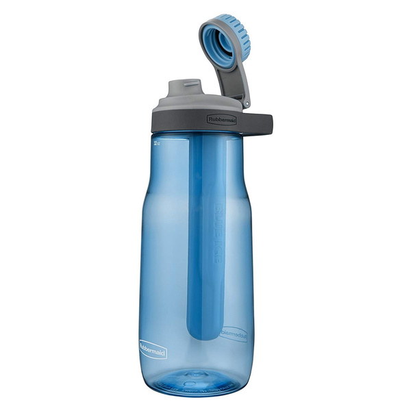 Rubbermaid 2004068 Leak-Proof Chug Water Bottle with Blue Ice