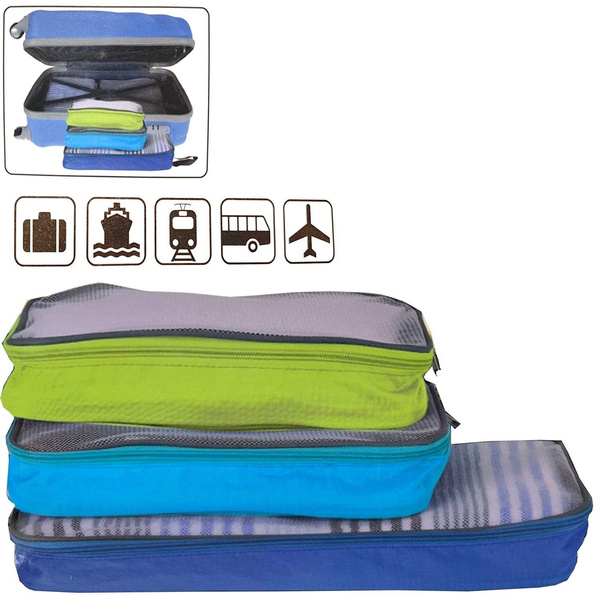 3 in 1 Packing Suitcase Luggage Koffer Organizer Cube Set