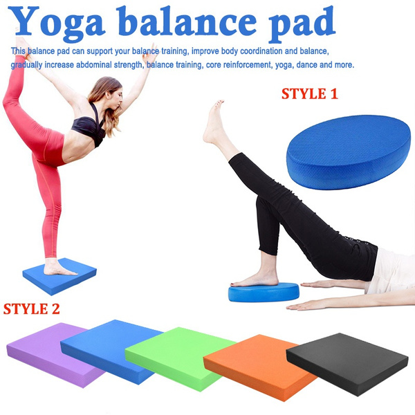 Circle and Square Balance Foam Pad Yoga Mat Exercise Non-slip Waterproof  Soft for Fitness Training
