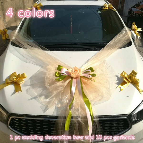 Wedding Car Large Bow Decoration, Wedding Decor Car Bow