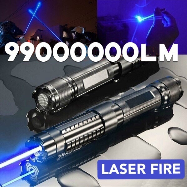5Caps Battery Details about   Tactical 450nm Blue Laser Pointer Lazer Pen Visible Beam Light 