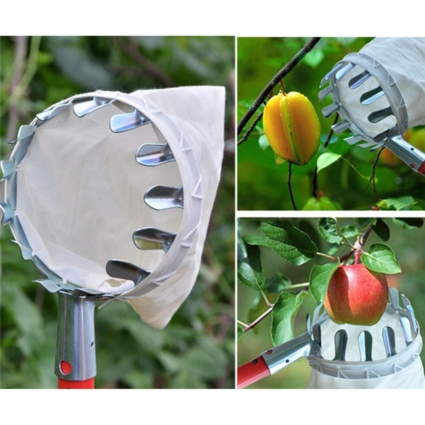 1pc Garden Tools Fruit Picker Head Metal Fruit Picking Tools Fruits Catcher G0ZN 