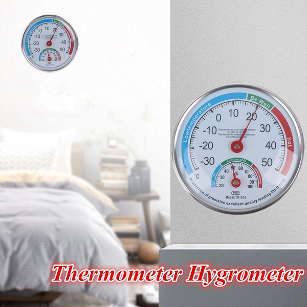 Mini Analog Thermometer Hygrometer Humidity Meter Gauge Room