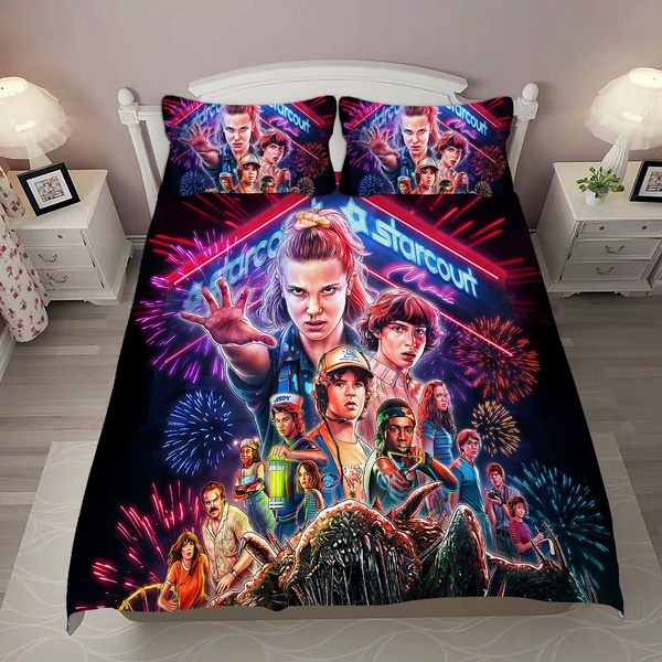 stranger things quilt set