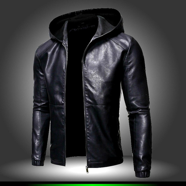 2021 Autumn and Winter Men's Leather Jacket New Wild Youth Handsome Pu Leather  Jacket Korean Slim Side Zipper Leather Jacket - AliExpress