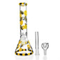 Glass B0ngs Yellow Bee Print Dab Rigs Percolater Dab Rig with 14mm Bowl ...