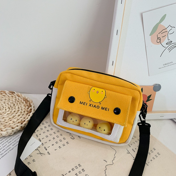 Bolso De Hombro Cuadrado Pequeño De Lona De Estilo Coreano Bolso De Hombro Cuadrado Pequeño De Lona De Estilo Coreano