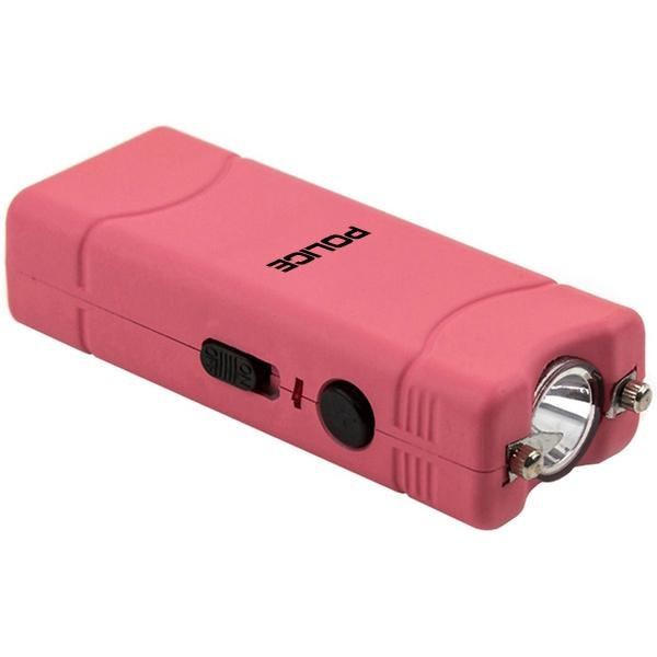 POLICE Stun Gun 801 - Self Defense Max Voltage Mini Rechargeable With LED  Flashlight - Pink | Wish