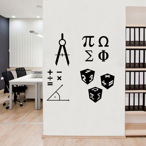 Classroom Math Wall Decal Sticker WS-18945