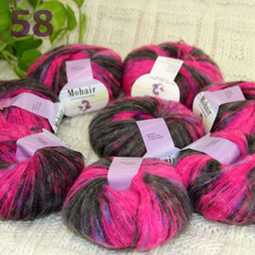 pink, Gray, craftscrochetwoolyarn, Knitting