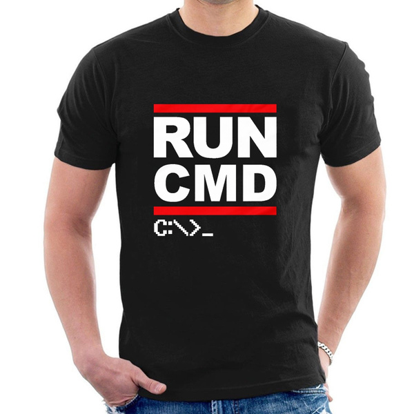 Run CMD Programmer T-Shirt Computer IT T shirt