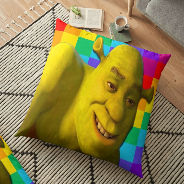 The Shrek Family Throw Pillow, Shrek Fiona _amp_ Shrek Get Ogre It Throw  Pillow