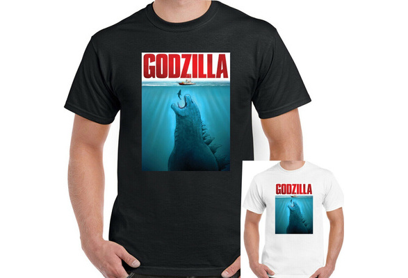 Godzilla T-Shirt Mens Jaws Unisex Top 