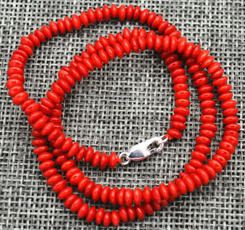 silverclasp, Jewelry, Necklace, Coral
