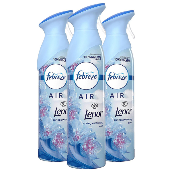 Febreze Lenor Spring Awakening Air Freshener Spray, 3 Pack, 300ml