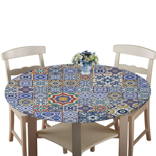 Segolike Stretch Round Dining Table Top Cover Waterproof Tablecloth Wish Segolike Stretch Round Dining Table Top, Round Table Top Protector