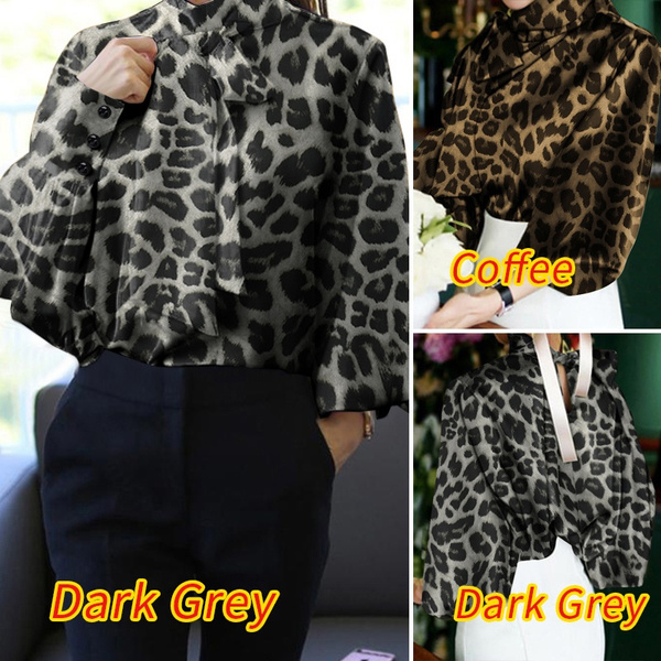 plus size leopard print turtleneck