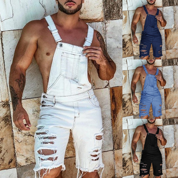 men ripped overalls