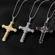 Steel, Necklaces Pendants, Jewelry, Cross Pendant
