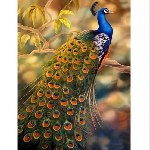 Peacock Diamond Painting,5d Diamond Painting Full Drill ,embroidery ...