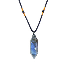 moonstonependant, Jewelry, columnlabradorite, Handmade
