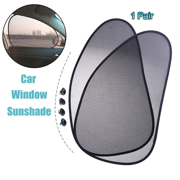 1Pair Car Rear Window Sunshade Sun Shade Cover Visor Mesh Shield UV S*FBDU 