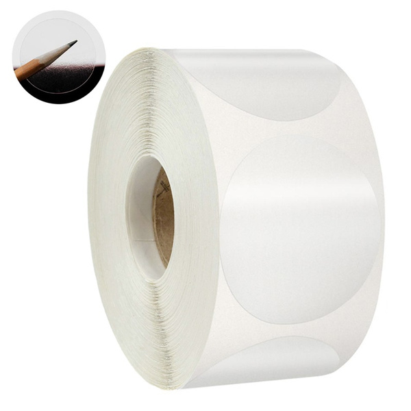 500 Labels per roll Clear Seal Stickers 1 inch Round Transparent Stickers Office stationery sticker | Wish