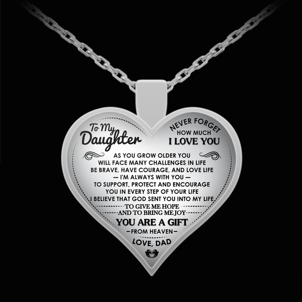 Daughter 2024 dad necklace