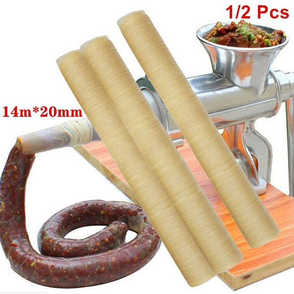 14m Dry Pig Sausage Casing Tube Meat Sausages Casing for Sausage Maker New