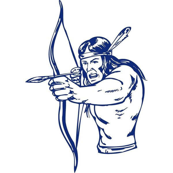 Most Famous Native American Indian Warrior Bow Hunter Home Decor Boys Love Fantastic Shoot An Arrow Wall Sticlers Vinyl Decals Wish - American Indian Decorating Ideas