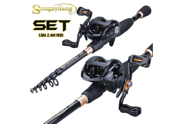 Sougayilang Casting Fishing Rods 1.8M 2.1M 2.4M Telescopic Fishing