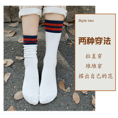 ankle boots, japanesewomenssock, Cotton, stripedsock
