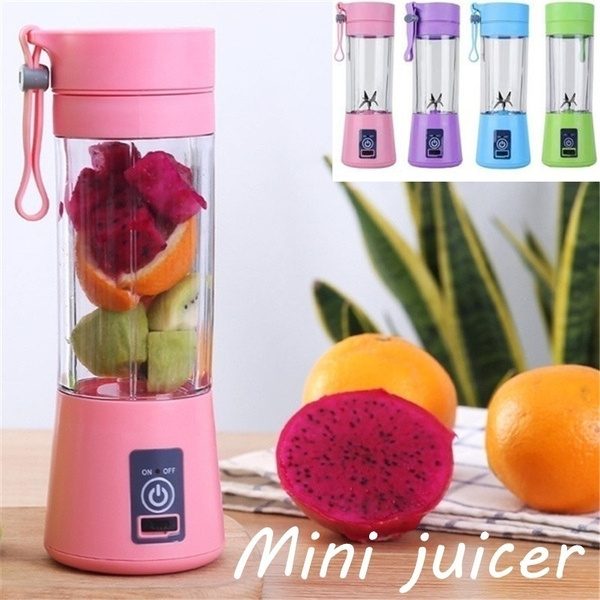 380ml USB Electric Fruit Juicer Handheld Smoothie Maker Blender