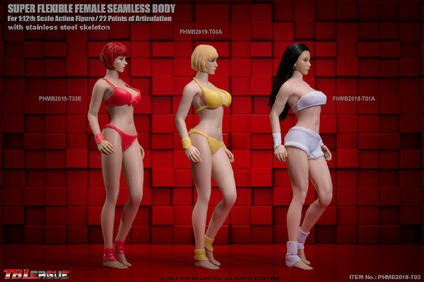 TBLeague 1/12 Super-Flexible Female Seamless Body Pale Skin PHMB2018-T01A Figure 