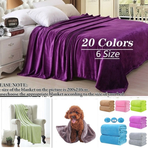 Warm Soft Flannel Blanket Car Travel Cover Sofa Bedding Sheet Bedspread Winter Plaid Blankets Thick 70x100 100x140 150x200 180x200 200x230cm Home Warm Soft Flannel Blanket Car Travel, Thick Warm Blankets