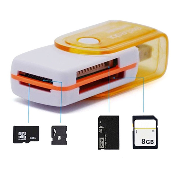 Useful 4 in 1 USB Memory Card Reader For MS MS-PRO TF Micro SD High ...