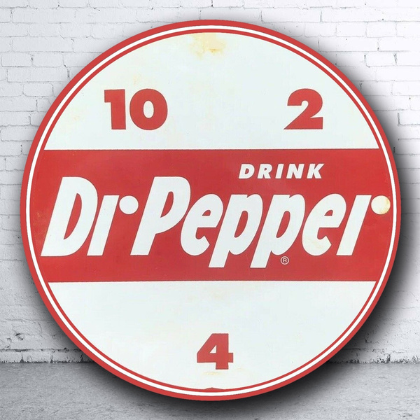Dr Pepper Vintage Retro Soda Metal Decor Sign 