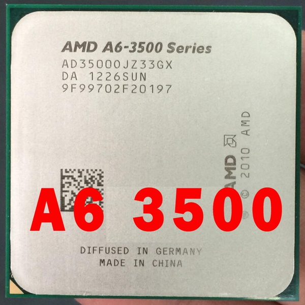 AMD A6 3500 Triple Core FM1 2.1GHz L2 3MB 65W CPU processor pieces A6 3500 APU Integrated graphics