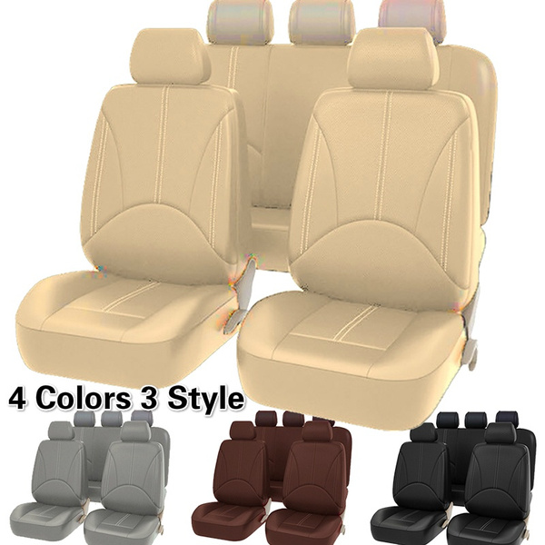 Universal Car Seat Covers PU Leather Car Seat Cushions Four