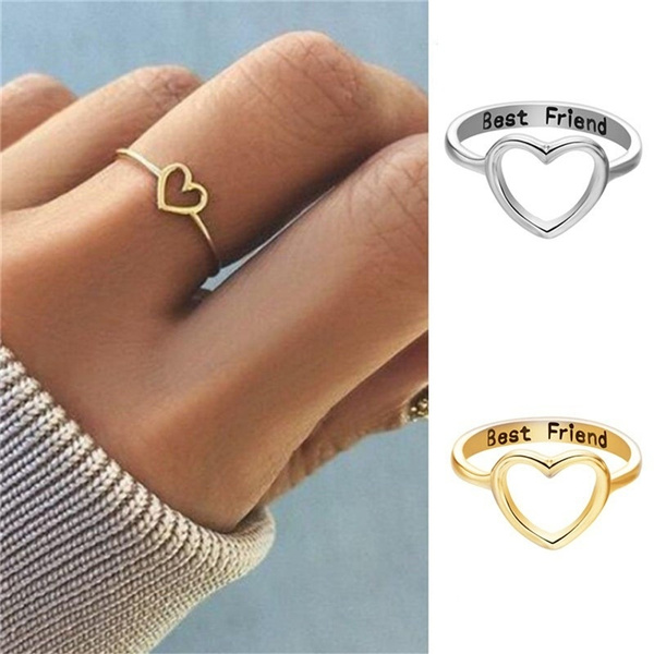 Moon and Sun Rings for Couples Best Friends 2 Adjustable Vintage Silver  Aesthetic Meteor Engraved Promise Matching Couples Rings Valentine's Gift  for Boyfriend and Girlfriend Set (Silver)|Amazon.com