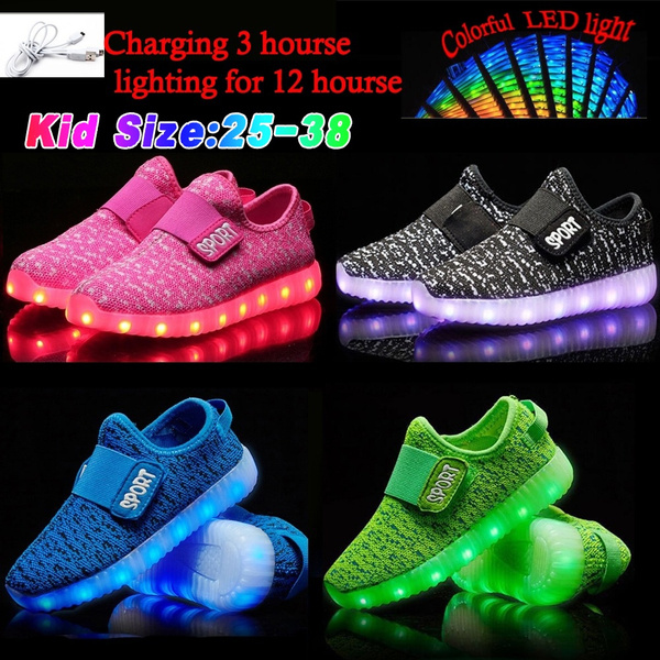 kids light up shoes girls