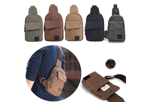 MK Gdledy Checkered Mens Sling Bags Chest Shoulder Backpack Weekender  Travel Bags 