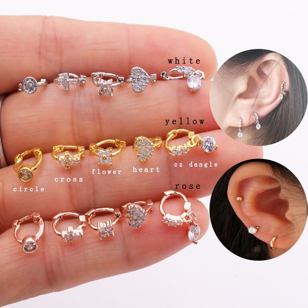 Rose gold deals tragus hoop