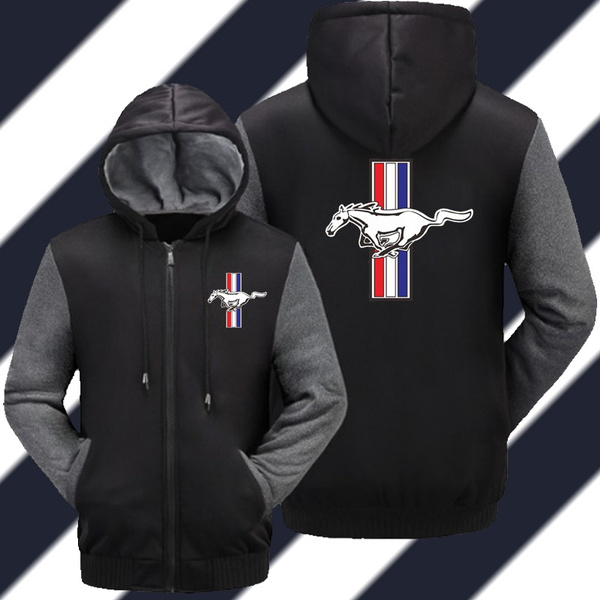 Mustang zip 2024 up hoodie